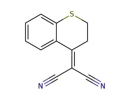 Molecular Structure of 6251-36-1 (Propanedinitrile, (2,3-dihydro-4H-1-benzothiopyran-4-ylidene)-)