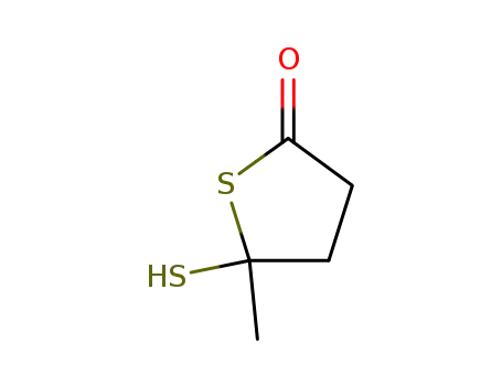 Molecular Structure of 66372-83-6 (2(3H)-Thiophenone, dihydro-5-mercapto-5-methyl-)