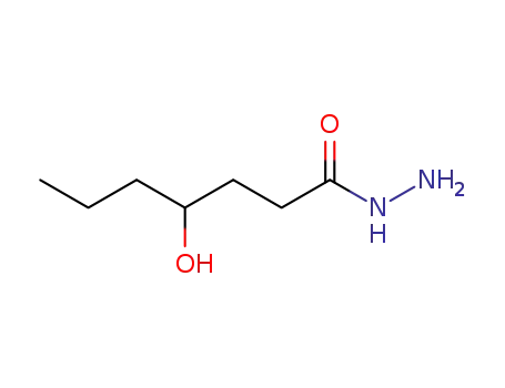 Molecular Structure of 22094-43-5 (Heptanoic  acid,  4-hydroxy-,  hydrazide)