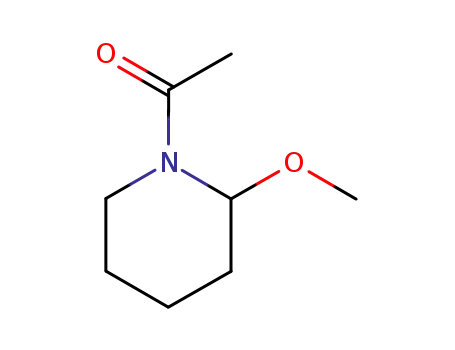 Molecular Structure of 63050-18-0 (Piperidine, 1-acetyl-2-methoxy- (9CI))