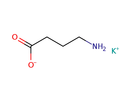 Molecular Structure of 62518-44-9 (Butanoic acid, 4-amino-, monopotassium salt)