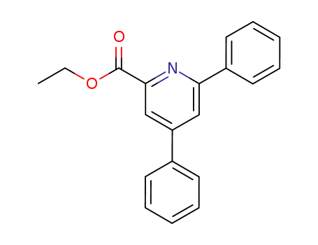 Molecular Structure of 80560-56-1 (2-Pyridinecarboxylic acid, 4,6-diphenyl-, ethyl ester)