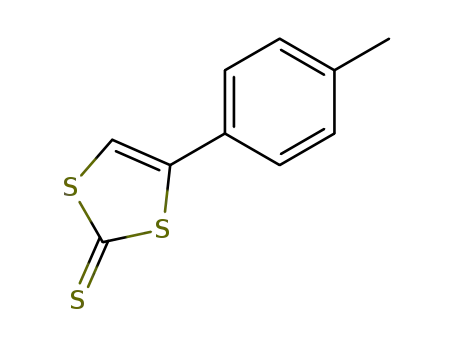 Molecular Structure of 13575-00-3 (1,3-Dithiole-2-thione, 4-(4-methylphenyl)-)