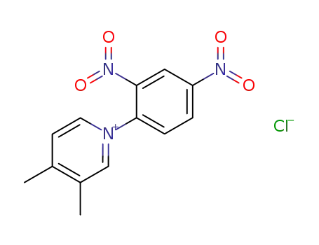Molecular Structure of 80253-79-8 (1-(2,4-Dinitrophenyl)-3,4-dimethyl-pyridinium Chloride)