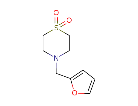 Molecular Structure of 79206-94-3 (4-(2-FURYLMETHYL)-1LAMBDA6,4-THIAZINANE-1,1-DIONE)