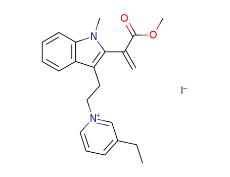 Pyridinium,
3-ethyl-1-[2-[2-[1-(methoxycarbonyl)ethenyl]-1-methyl-1H-indol-3-yl]ethyl]
-, iodide