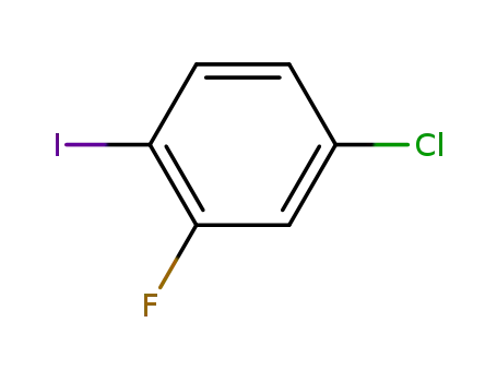 Molecular Structure of 6797-79-1 (4-CHLORO-2-FLUOROIODOBENZENE)