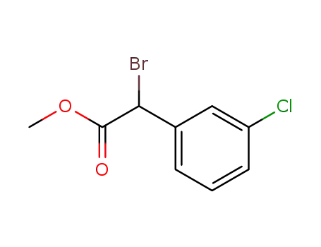 Molecular Structure of 137420-52-1 (2-(3-Chlorophenyl)-2-bromoacetic acid methyl ester)