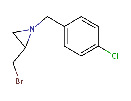 Molecular Structure of 156697-68-6 (Aziridine, 2-(bromomethyl)-1-[(4-chlorophenyl)methyl]-)