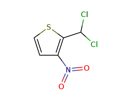 Molecular Structure of 175731-00-7 (2-(dichloroMethyl)-3-nitrothiophene)