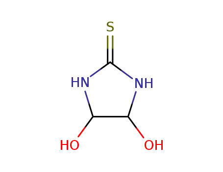 Molecular Structure of 3891-25-6 (2-Imidazolidinethione, 4,5-dihydroxy-)