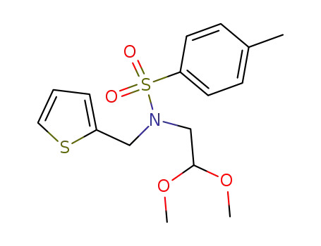 N-(2,2-dimethoxyethyl)-4-methyl-N-(thiophen-2-ylmethyl)benzenesulfonamide cas  58754-98-6