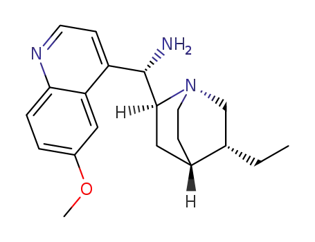 Molecular Structure of 852913-53-2 ((8a,9s)-10,11-dihydro-6'-Methoxy-cinchonan-9-aMine)