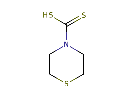 Molecular Structure of 45695-98-5 (4-Thiomorpholinecarbodithioic acid)