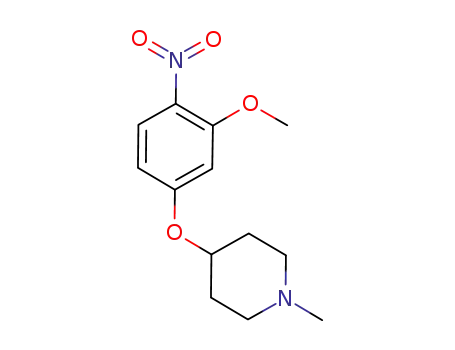 Piperidine, 4-(3-methoxy-4-nitrophenoxy)-1-methyl-