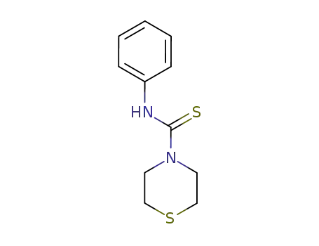 Molecular Structure of 21427-52-1 (4-Thiomorpholinecarbothioamide, N-phenyl-)