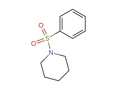 Molecular Structure of 5033-23-8 (1-(Phenylsulfonyl)piperidine, 97%)