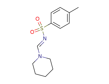 Molecular Structure of 27049-60-1 (4-methyl-N-[(E)-piperidin-1-ylmethylidene]benzenesulfonamide)