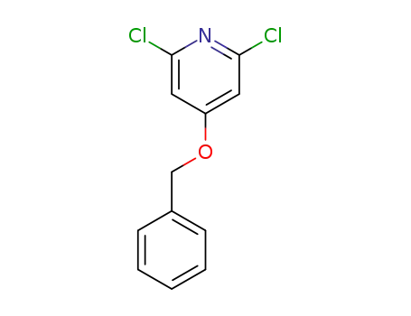Molecular Structure of 1262133-20-9 (2,6-Dichloro-4-(phenylmethoxy)pyridine)