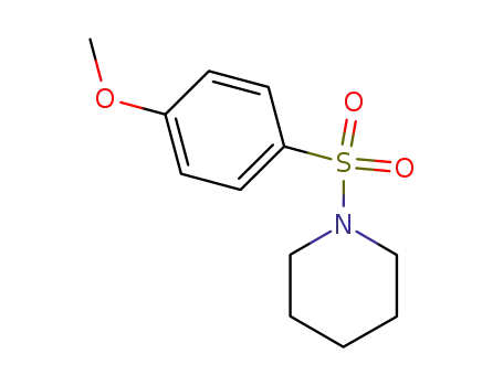 Molecular Structure of 35088-89-2 (1-(4-Methoxyphenylsulfonyl)piperidine, 97%)