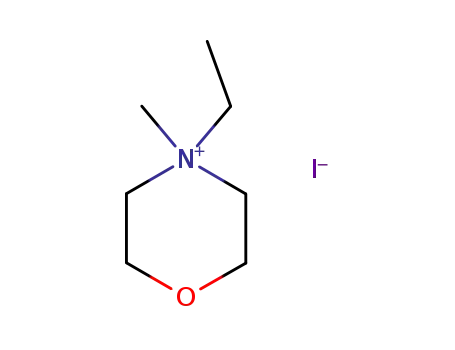 Molecular Structure of 4186-70-3 (N-methyl ,ethyl-Morpholinium iodide)