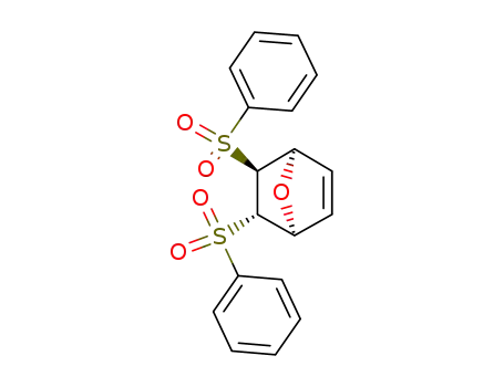 Molecular Structure of 87057-40-7 (7-Oxabicyclo[2.2.1]hept-2-ene, 5,6-bis(phenylsulfonyl)-,
(1R,4S,5S,6S)-rel-)