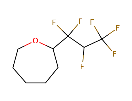 Molecular Structure of 94412-90-5 (Oxepane, 2-(1,1,2,3,3,3-hexafluoropropyl)-)