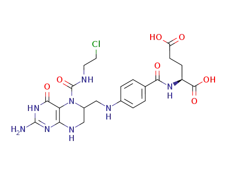 L-Glutamicacid,N-[4-[[[2-amino-5-[[(2-chloroethyl)amino]carbonyl]-1,4,5,6,7,8-hexahydro-4-oxo-6-pteridinyl]methyl]amino]benzoyl]-(9CI) cas  72988-03-5