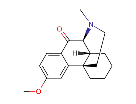 Molecular Structure of 18050-88-9 ((-)-3-Methoxy-17-methyl-10-oxomorphinan)