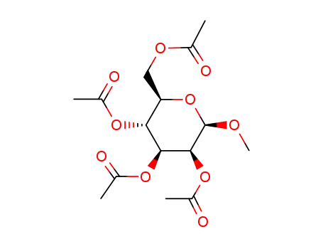 Molecular Structure of 5019-25-0 (Methyl 2,3,4,6-Tetra-O-acetyl-b-D-mannopyranoside)