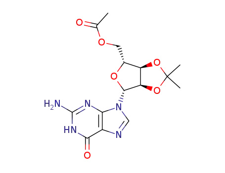 [2-(2-amino-6-oxo-3H-purin-9-yl)-7,7-dimethyl-3,6,8-trioxabicyclo[3.3.0]oct-4-yl]methyl acetate cas  52417-04-6
