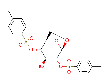 Molecular Structure of 20204-80-2 (1,6-ANHYDRO-2,4-DI-O-P-TOLUENESULFONYL-BETA-D-GLUCOPYRANOSE)