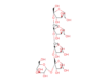Molecular Structure of 59432-60-9 (1F-fructofuranosylnystose)
