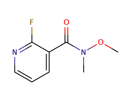 Molecular Structure of 949154-26-1 (2-Fluoro-N-methoxy-N-methylnicotinamide)