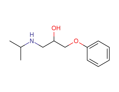 Molecular Structure of 7695-63-8 (1-(isopropylamino)-3-phenoxy-2-propanol)