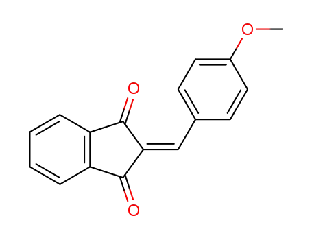 Molecular Structure of 7421-76-3 (Indane-1,3-dione, 2-(4-methoxybenzylideno)-)