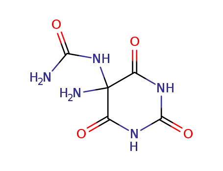 Molecular Structure of 85066-70-2 (1-(5-amino-2,4,6-trioxohexahydropyrimidin-5-yl)urea)