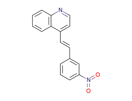 4-[2-(3-nitrophenyl)ethenyl]quinoline cas  74839-90-0