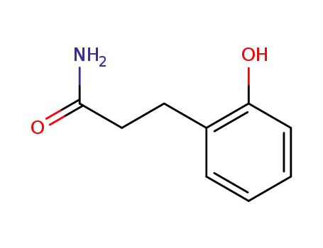 Molecular Structure of 22367-76-6 (3-(2-HYDROXYPHENYL)PROPIONAMIDE)