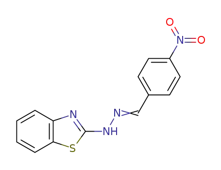 Benzaldehyde, 4-nitro-, 2-benzothiazolylhydrazone