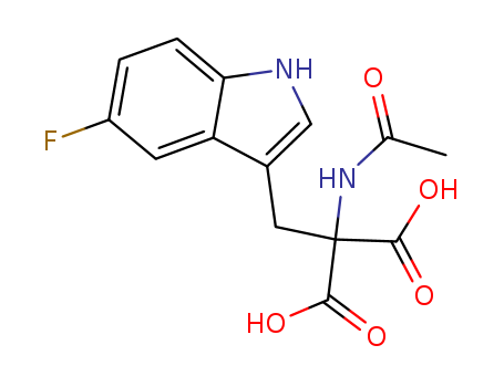 2-acetamido-2-[(5-fluoro-1H-indol-3-yl)methyl]propanedioic acid cas  363-37-1