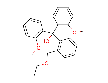 Molecular Structure of 5460-75-3 ([2-(ethoxymethyl)phenyl]-bis(2-methoxyphenyl)methanol)