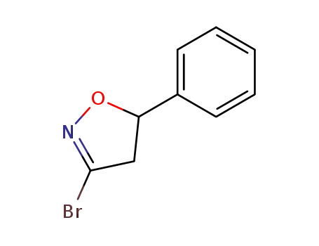 Molecular Structure of 86256-88-4 (3-Bromo-5-phenyl-4,5-dihydroisoxazole)