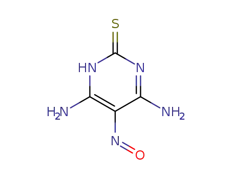 Molecular Structure of 59150-27-5 (4,6-DIAMINO-2-MERCAPTO-5-NITROSOPYRIMIDINE)