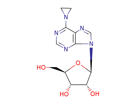 Molecular Structure of 53665-01-3 (6-(aziridin-1-yl)-9-pentofuranosyl-9H-purine)