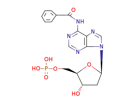 Molecular Structure of 4546-64-9 (5'-Adenylic acid, N-benzoyl-2'-deoxy-)
