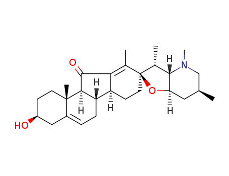 Veratraman-11-one,17,23-epoxy-3-hydroxy-28-methyl-, (3b,23b)- (9CI)