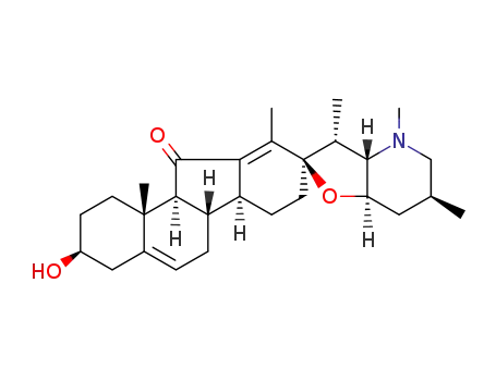 Veratraman-11-one,17,23-epoxy-3-hydroxy-28-methyl-, (3b,23b)- (9CI)