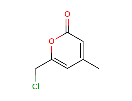 Molecular Structure of 4394-75-6 (2H-Pyran-2-one, 6-(chloromethyl)-4-methyl-)