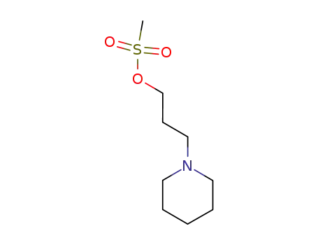 Molecular Structure of 227029-26-7 (1-Piperidinepropanol, methanesulfonate (ester))